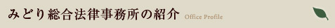 みどり総合法律事務所の紹介