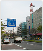 千葉駅周辺の道路