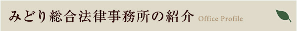 みどり総合法律事務所の紹介